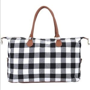 Travel Plaid Duffle Bag